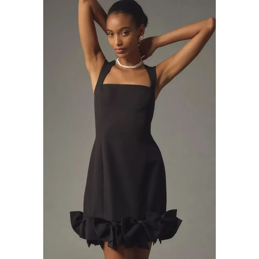 anthropologie bow dress black Anthropologie Dress